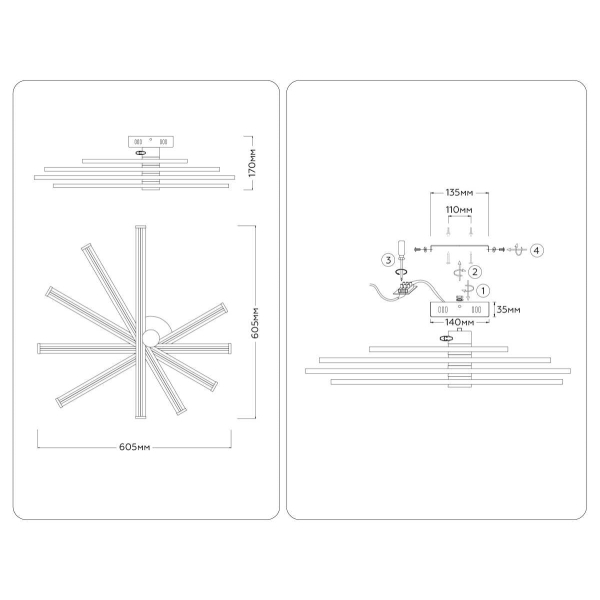 Люстра Ambrella Light COMFORT FL6221