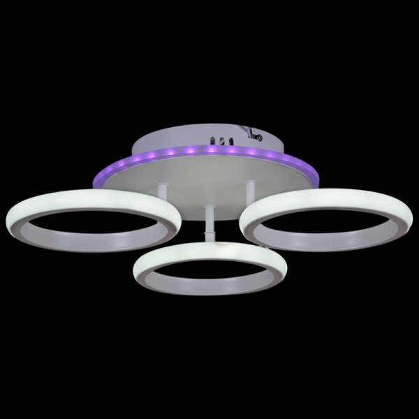 Потолочная светодиодная люстра Reluce 05855-0.3-03 WH (RGB) Потолочная светодиодная люстра Reluce 05855-0.3-03 WH (RGB)
