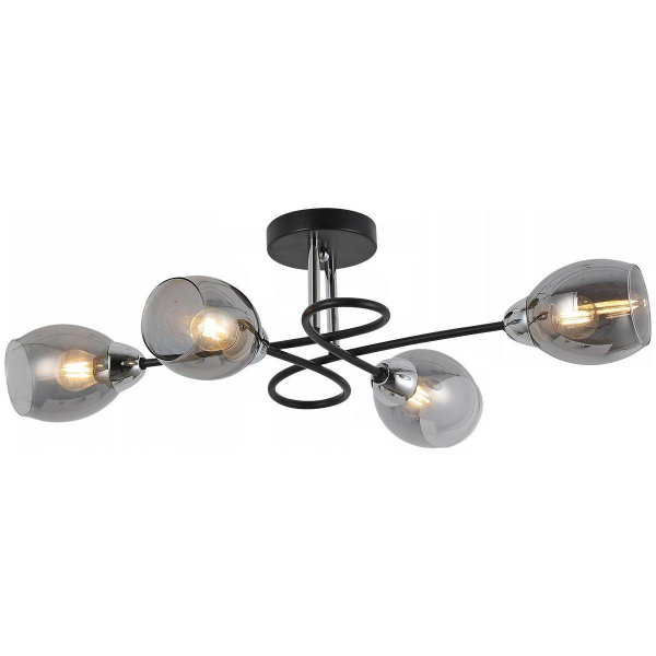 Потолочная люстра Illumico IL8263-4COU-79 BK CR Потолочная люстра Illumico IL8263-4COU-79 BK CR