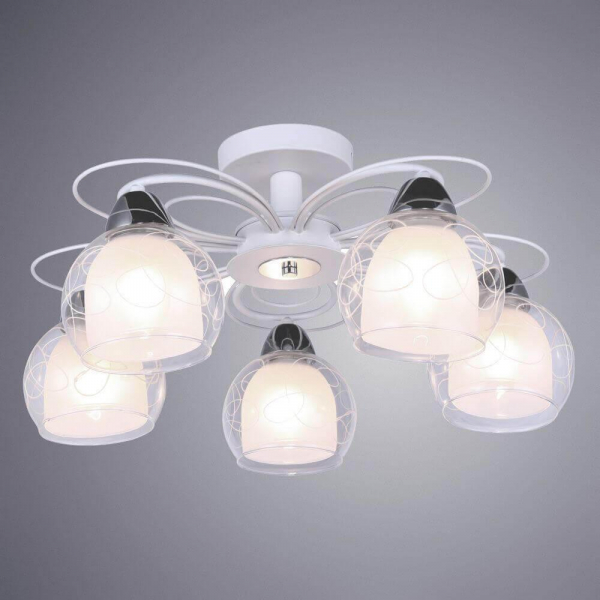 Потолочная люстра Arte Lamp A7585PL-5WH Потолочная люстра Arte Lamp A7585PL-5WH