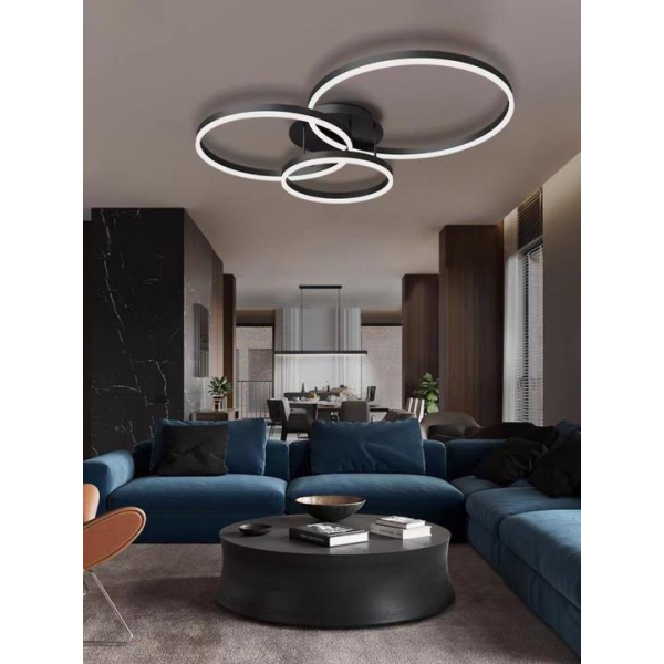 Люстра потолочная Alfa Light F2024-34 LED Чёрный