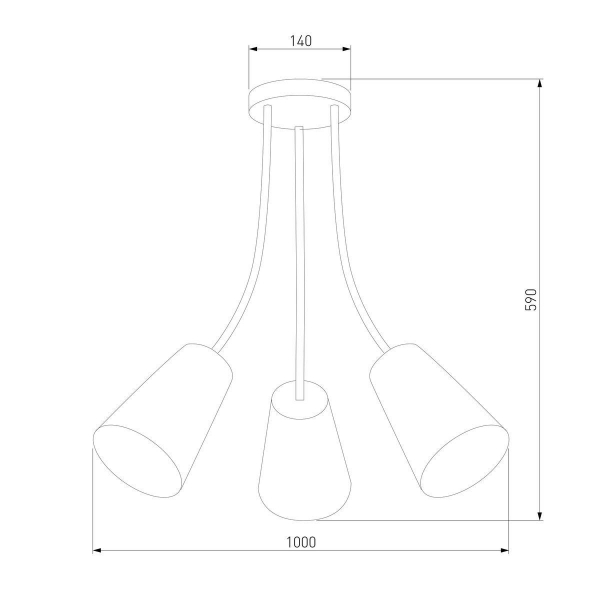 Потолочная люстра TK Lighting 1711 Wire Kids Потолочная люстра TK Lighting 1711 Wire Kids