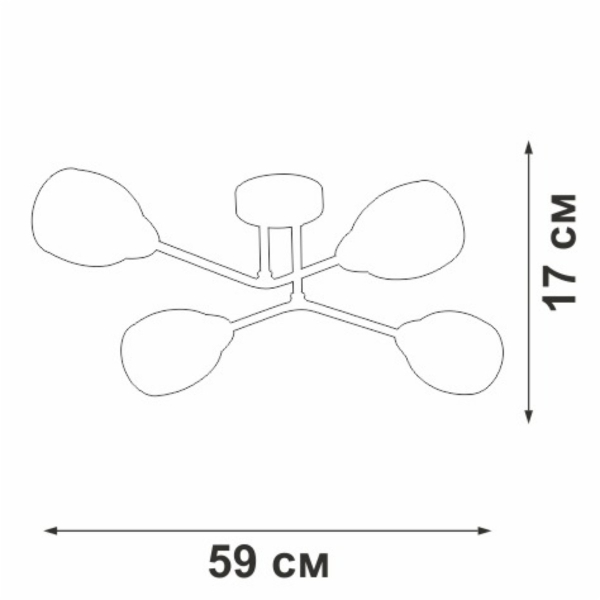 Потолочная люстра Vitaluce V4186-9/4PL