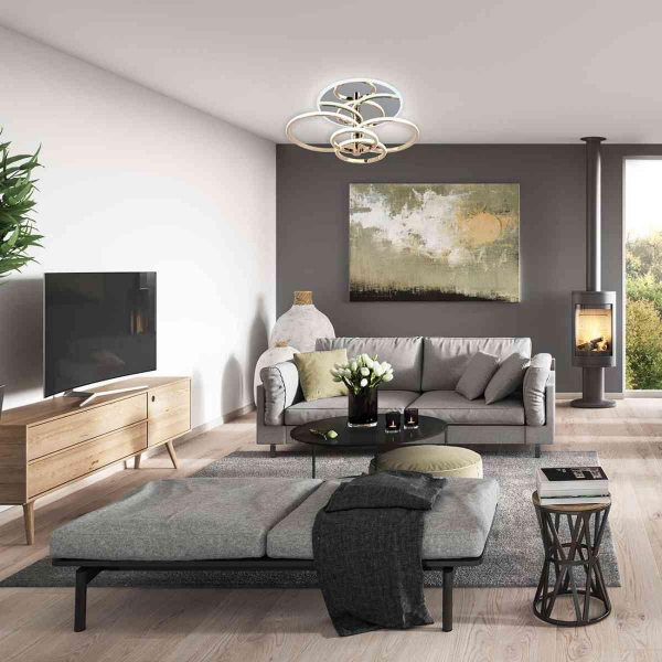 Потолочная светодиодная люстра Escada CONTOUR 10213/4LED BL Chrome Потолочная светодиодная люстра Escada CONTOUR 10213/4LED BL Chrome
