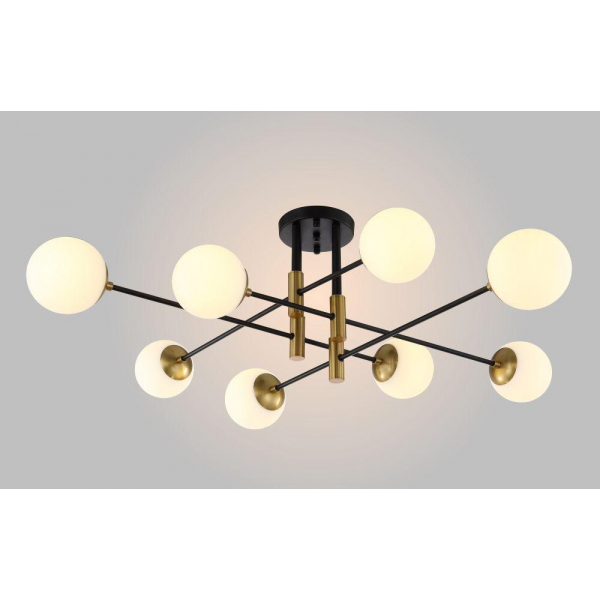 Потолочная люстра Crystal Lux Fidel PL8 Black Потолочная люстра Crystal Lux Fidel PL8 Black