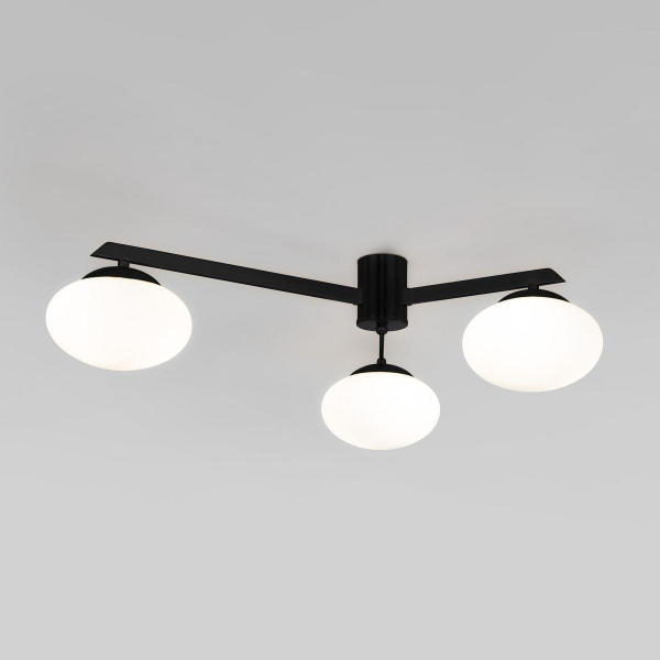 Потолочная люстра Eurosvet Opaline 70220/3 черный Потолочная люстра Eurosvet Opaline 70220/3 черный