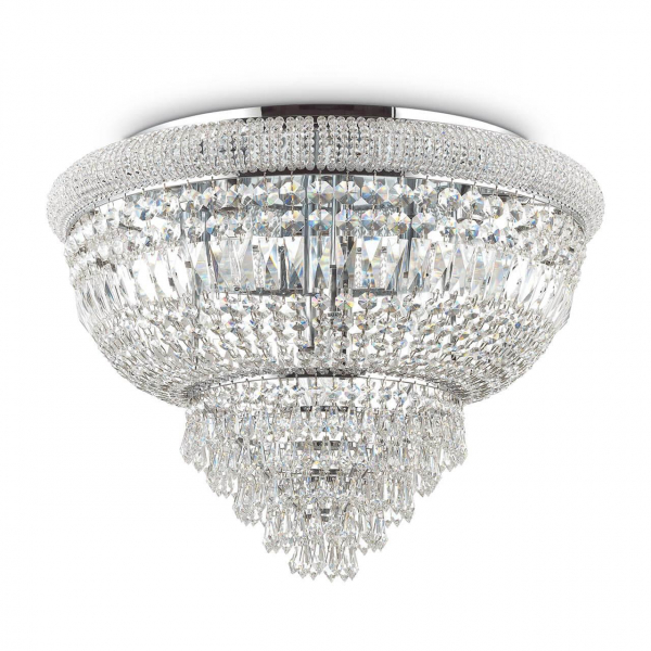 Потолочная люстра Ideal Lux Dubai PL24 Cromo 243566 Потолочная люстра Ideal Lux Dubai PL24 Cromo 243566