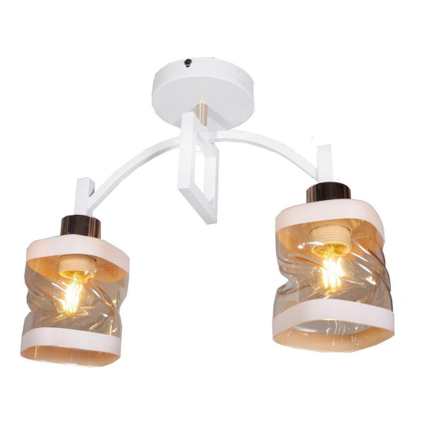 Потолочная люстра IMEX MD.51503-2-S WH+FGD Потолочная люстра IMEX MD.51503-2-S WH+FGD