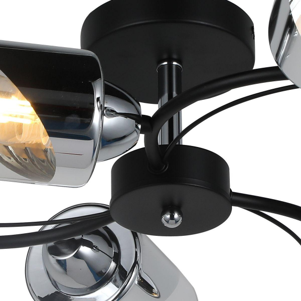 Потолочная люстра Illumico IL8208-6COU-79 BK CR Потолочная люстра Illumico IL8208-6COU-79 BK CR