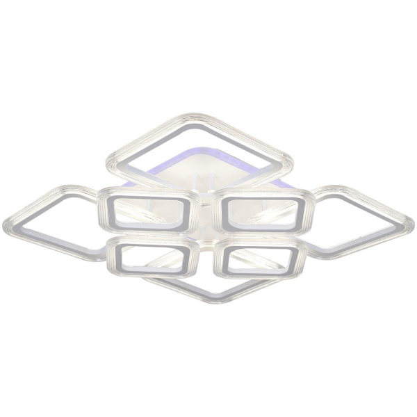 Потолочная светодиодная люстра Reluce 09826-3.3-4+4A WH (RGB) Потолочная светодиодная люстра Reluce 09826-3.3-4+4A WH (RGB)