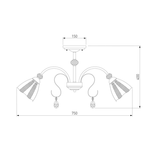 Потолочная люстра Eurosvet Floranse 30155/8 белый Потолочная люстра Eurosvet Floranse 30155/8 белый