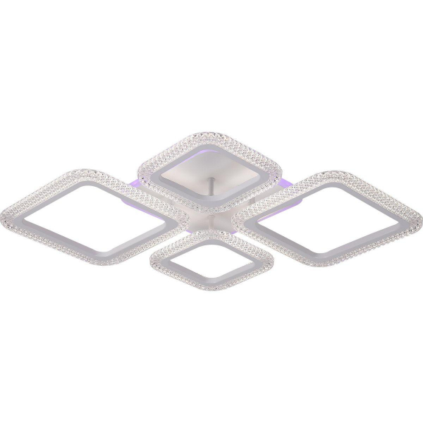 Потолочная светодиодная люстра Reluce 08491-0.3-2+2RGB WH(RGB) Потолочная светодиодная люстра Reluce 08491-0.3-2+2RGB WH(RGB)