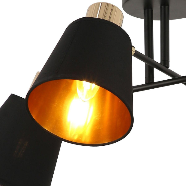 Потолочная люстра Illumico IL6116-4COU-79 BK GD Потолочная люстра Illumico IL6116-4COU-79 BK GD