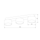 Потолочная люстра TK Lighting 6142 Space Black Gold