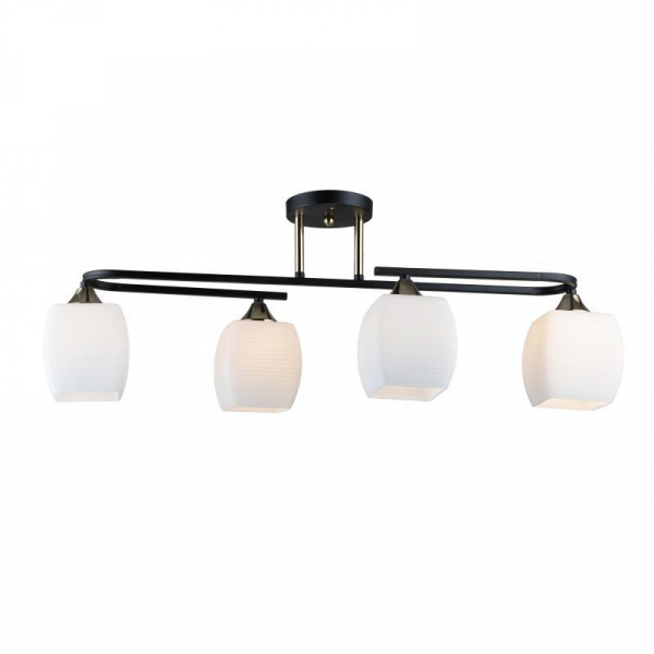 Потолочная люстра IMEX MD.5485-4-S-BK+FGD Потолочная люстра IMEX MD.5485-4-S-BK+FGD