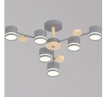 Потолочная люстра Reluce 68730-0.3-06 GX53 GREY+WOOD