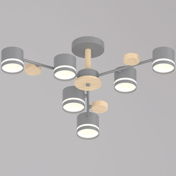 Потолочная люстра Reluce 68730-0.3-06 GX53 GREY+WOOD