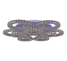 Потолочная светодиодная люстра Reluce 03900-0.3-5+5B WH+CR (RGB)