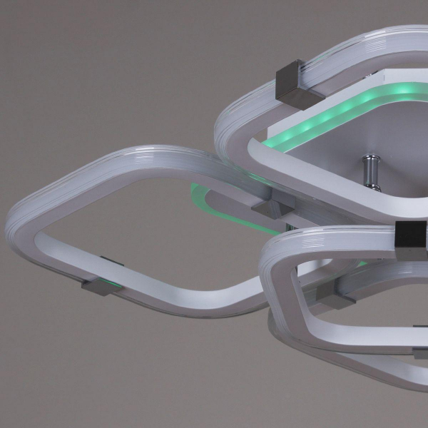 Потолочная светодиодная люстра Reluce 06321-3.3-05 WH+CR (RGB) Потолочная светодиодная люстра Reluce 06321-3.3-05 WH+CR (RGB)