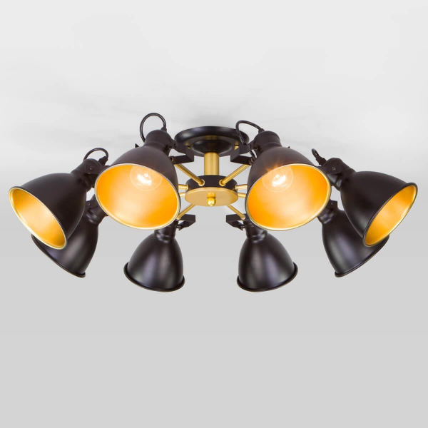 Потолочная люстра Eurosvet Denley 70112/8 черный Потолочная люстра Eurosvet Denley 70112/8 черный