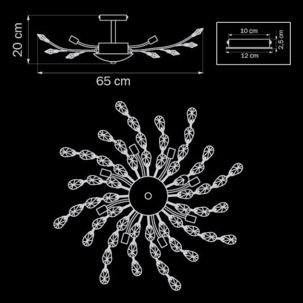 Потолочная люстра Lightstar Isabelle 791182 Потолочная люстра Lightstar Isabelle 791182