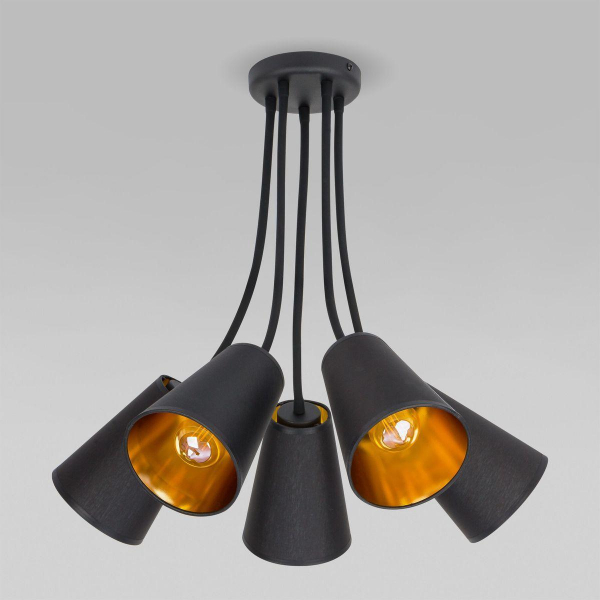 Потолочная люстра TK Lighting 828 Wire Gold Потолочная люстра TK Lighting 828 Wire Gold