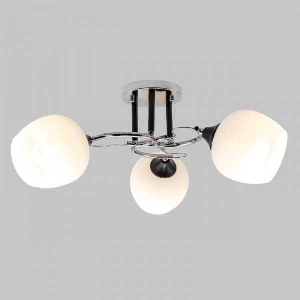 Потолочная люстра IMEX MD.3618-3-S-CH+BK Потолочная люстра IMEX MD.3618-3-S-CH+BK