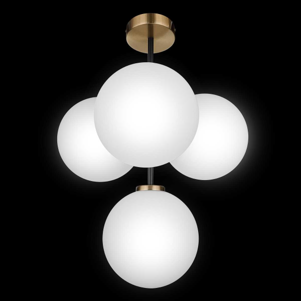 Потолочная люстра 33 ИДЕИ CHN800S.04.17ABL.ASB-S32WH