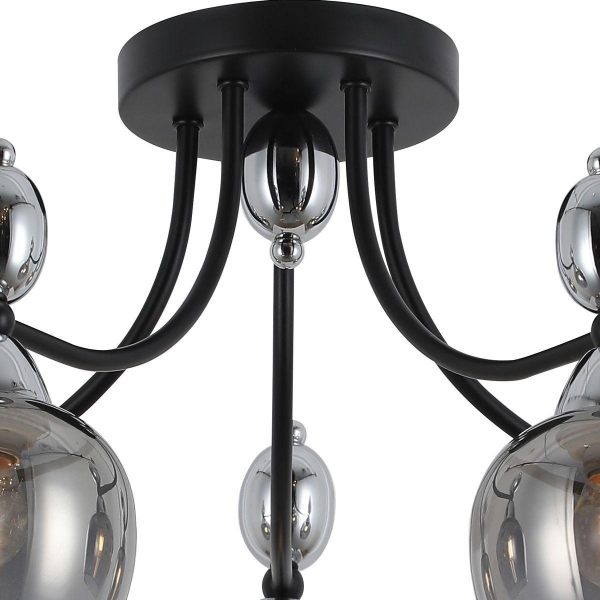Потолочная люстра Illumico IL8258-5COU-79 BK CR Потолочная люстра Illumico IL8258-5COU-79 BK CR