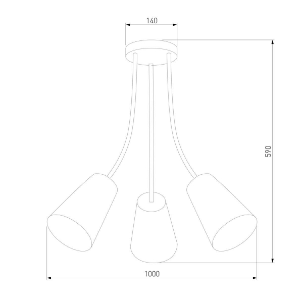 Потолочная люстра TK Lighting 1711 Wire Kids Потолочная люстра TK Lighting 1711 Wire Kids