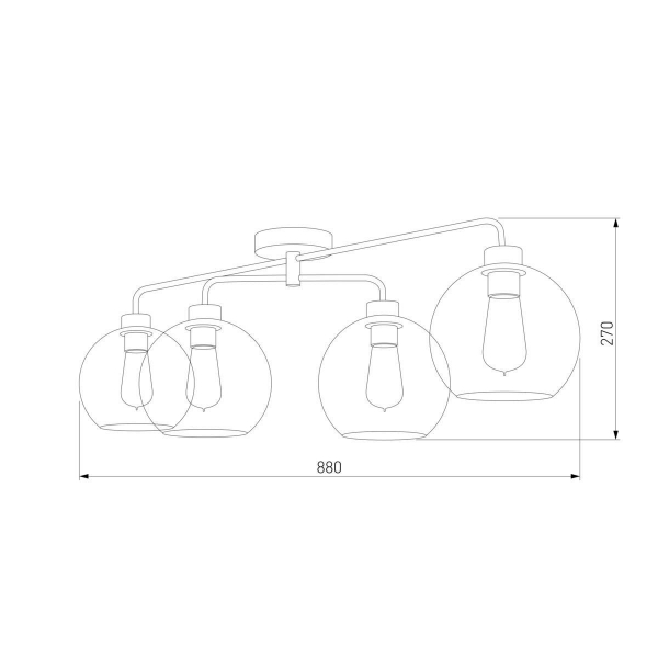 Потолочная люстра TK Lighting 4460 Grant Потолочная люстра TK Lighting 4460 Grant