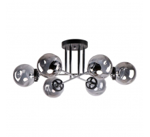 Потолочная люстра ЭкономСвет 40221/6CR+BK GR