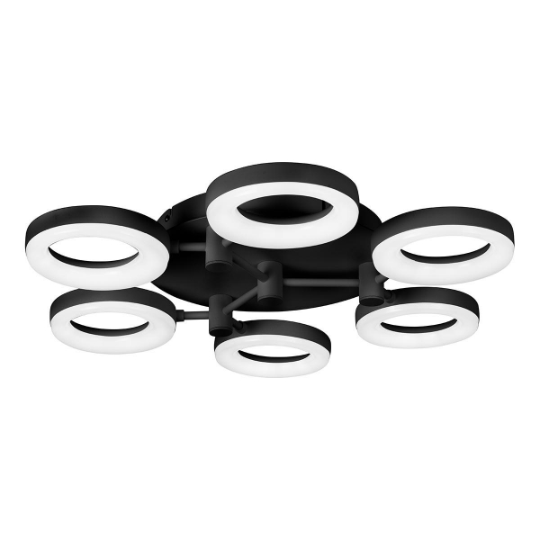 Потолочная светодиодная люстра iLedex Jomo FS-014-X6-(B) 72W BK Потолочная светодиодная люстра iLedex Jomo FS-014-X6-(B) 72W BK