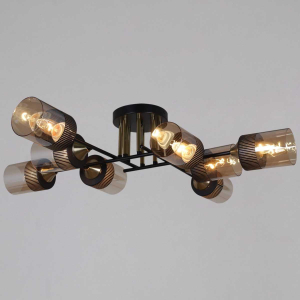Потолочная люстра Reluce 48460-0.3-08 BK+COPPER