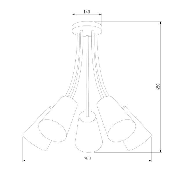 Потолочная люстра TK Lighting 1712 Wire Kids Потолочная люстра TK Lighting 1712 Wire Kids