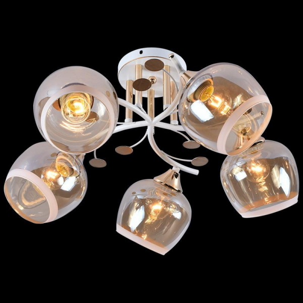 Потолочная люстра Reluce 95143-0.3-05 WH+FGD Потолочная люстра Reluce 95143-0.3-05 WH+FGD
