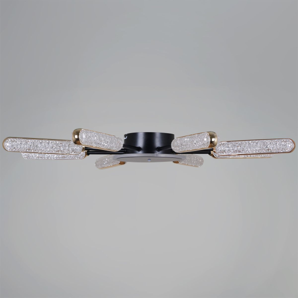 Потолочная светодиодная люстра Reluce 08290-0.3-08 BK+GD