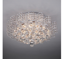 Потолочная люстра Eurosvet 16017/9 белый с серебром Strotskis