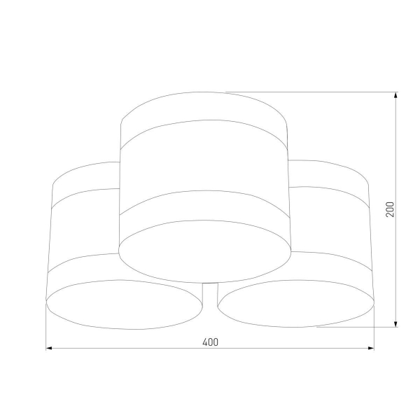 Потолочная люстра TK Lighting 851 Tago Black Потолочная люстра TK Lighting 851 Tago Black