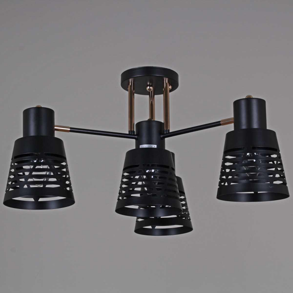 Люстра Reluce 06074-3.3-04 BK+FG Люстра Reluce 06074-3.3-04 BK+FG