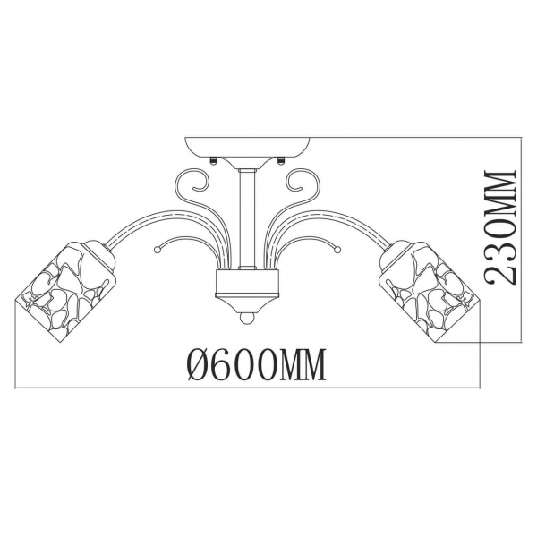 Потолочная люстра MW-Light Олимпия 261019505 Потолочная люстра MW-Light Олимпия 261019505