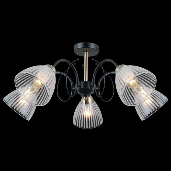 Потолочная люстра Illumico IL0198-5CSQ-79 BK AB Потолочная люстра Illumico IL0198-5CSQ-79 BK AB