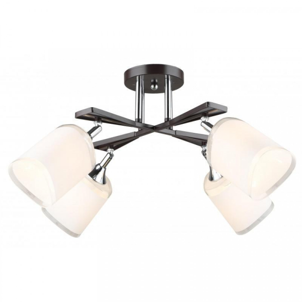 Потолочная люстра IMEX MD.5959-4-S-COFFEE+CH Потолочная люстра IMEX MD.5959-4-S-COFFEE+CH