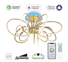 Потолочная светодиодная люстра Citilux Salma Smart CL224A172