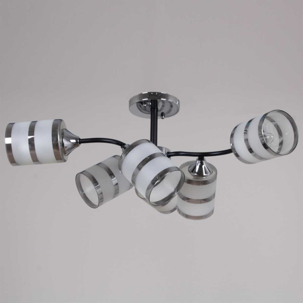 Потолочная люстра Reluce 45360-0.3-06 BK+CR