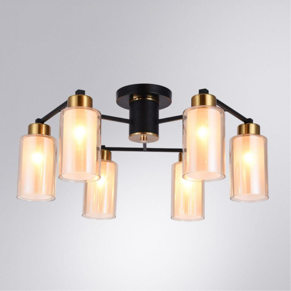 Потолочная люстра Arte Lamp Leo A7027PL-6BK Потолочная люстра Arte Lamp Leo A7027PL-6BK