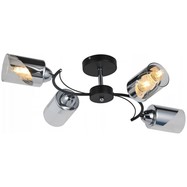 Потолочная люстра Illumico IL8208-4COU-79 BK CR Потолочная люстра Illumico IL8208-4COU-79 BK CR