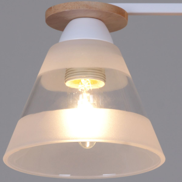 Потолочная люстра Reluce 01630-0.3-02 WH+WOOD Потолочная люстра Reluce 01630-0.3-02 WH+WOOD