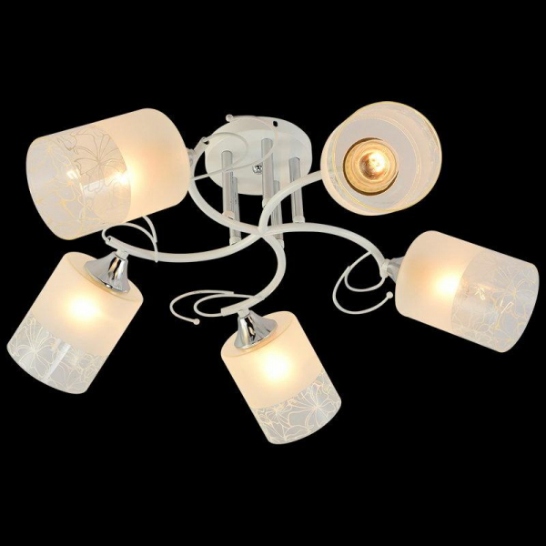 Потолочная люстра Reluce 11314-0.3-05 WH+CR Потолочная люстра Reluce 11314-0.3-05 WH+CR