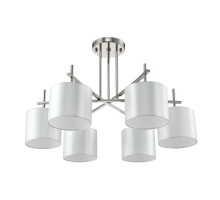 Потолочная люстра Crystal Lux Sergio PL6 Nickel